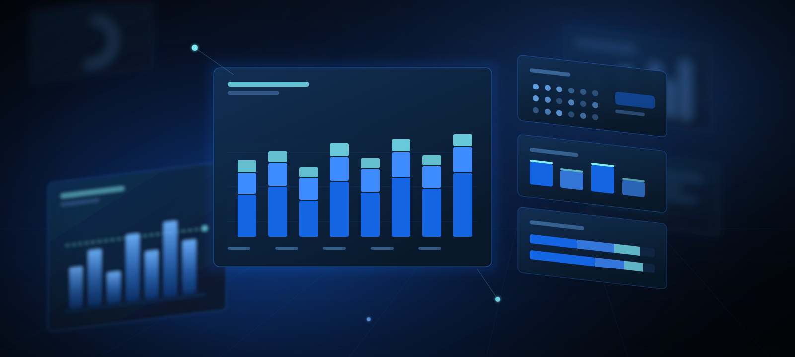 Operations and production analytics visualisation showing throughput against capacity for Dynamics 365